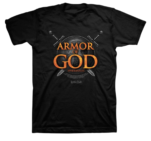 Armor of God Ephesians 6:11 T-Shirt  APT2032S-3X, Christian T-Shirt