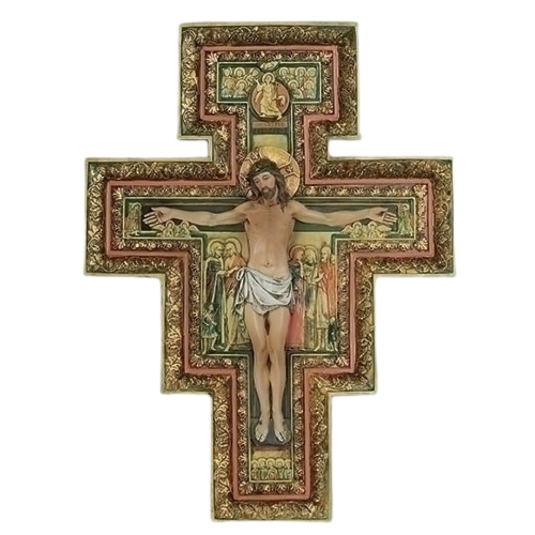 San Damiano Crucifix 17.75",  Garden Cross