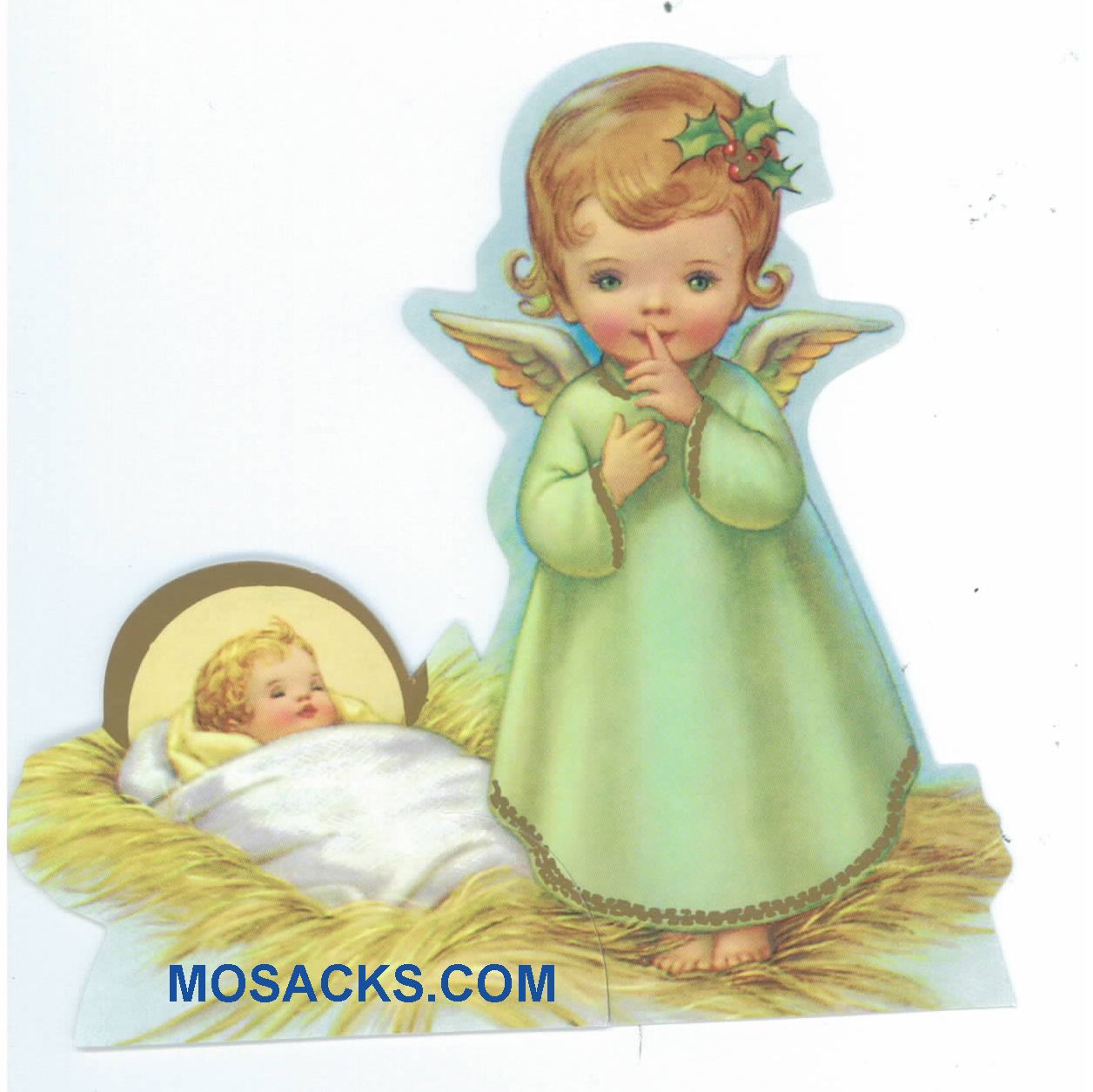 Baby Jesus and Angel Paper Cutout-X903