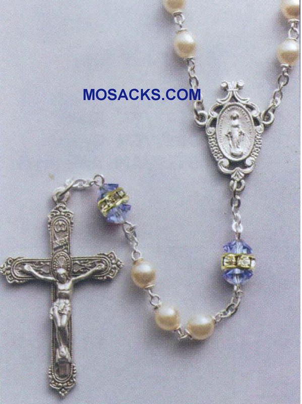 Birthstone Rosary Sapphire September Birthstone Rosary Sapphire-41298SP