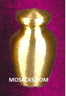Memorial Keepsake Urn Brass Plain 421-RU-6 Memorial Keepsake Urn Brass Plain 421-RU-6