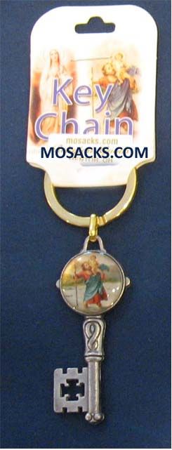 Keychain St Christopher 12-1460 Keychain -St. Christopher Key Chain 12-1460