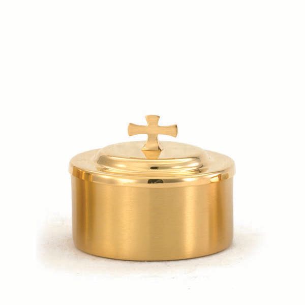 Host Box Gold Plate 3-3/4 high 3-5/8 diameter 125 host capacity -336G Alviti Creations Host Box Gold Plate 3-3/4" high 3-5/8" diameter 125 host capacity 336G, Host Box 3…