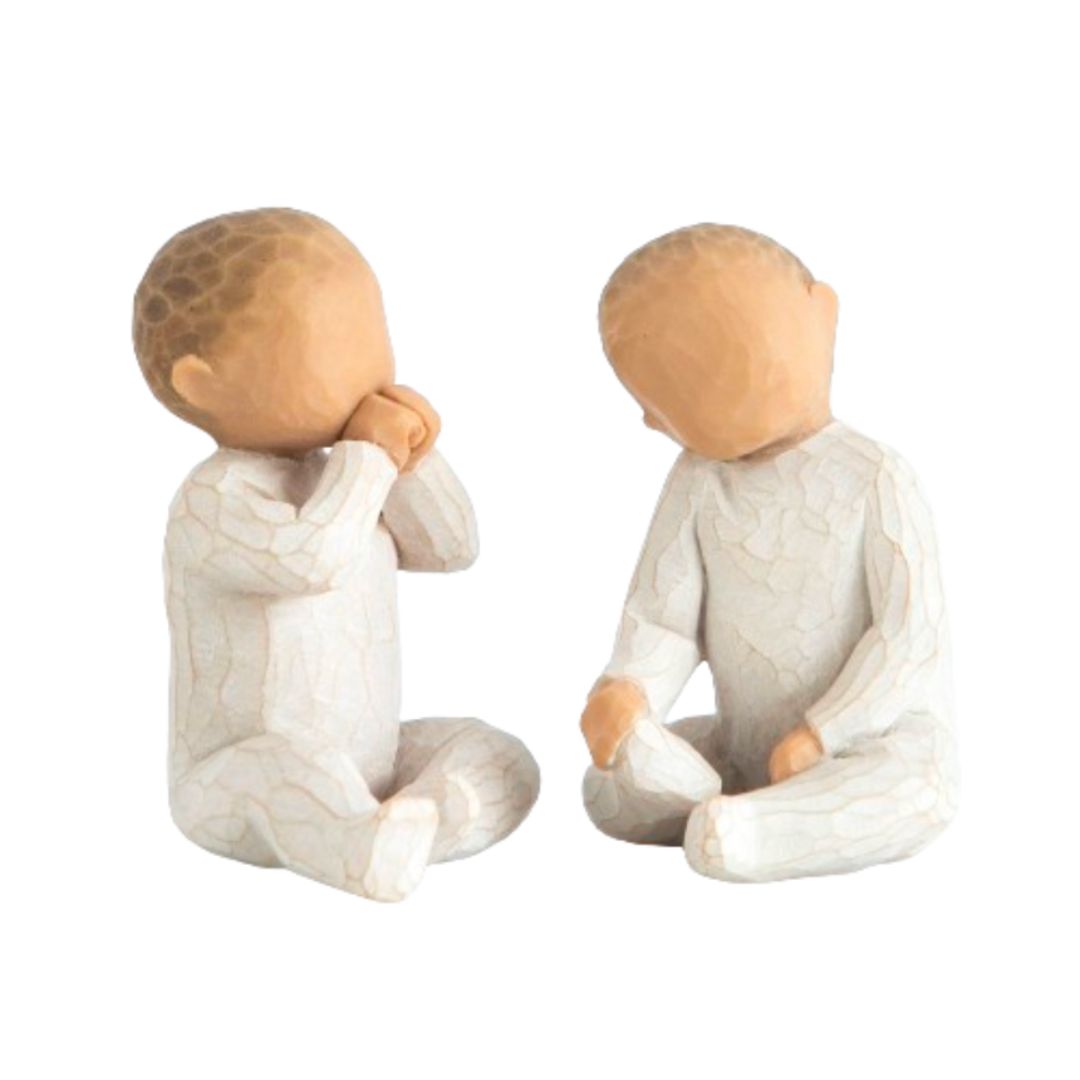 Willow Tree Figurine Two Together Love in abundance 2" H 26188 twins or cousins