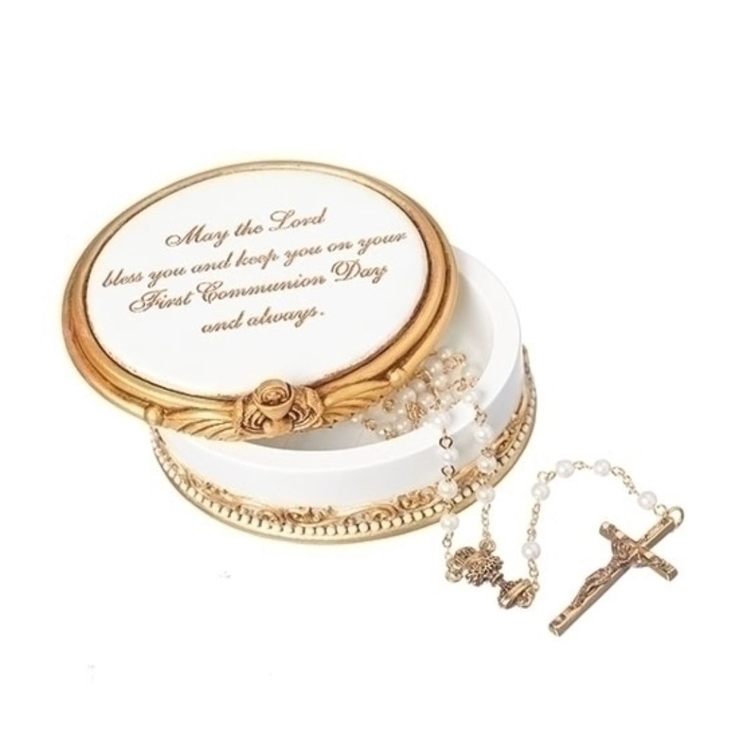 First Communion Joseph Studio Keepsake Box First Communion Joseph Studio Keepsake Box 604010 Communion rosary box