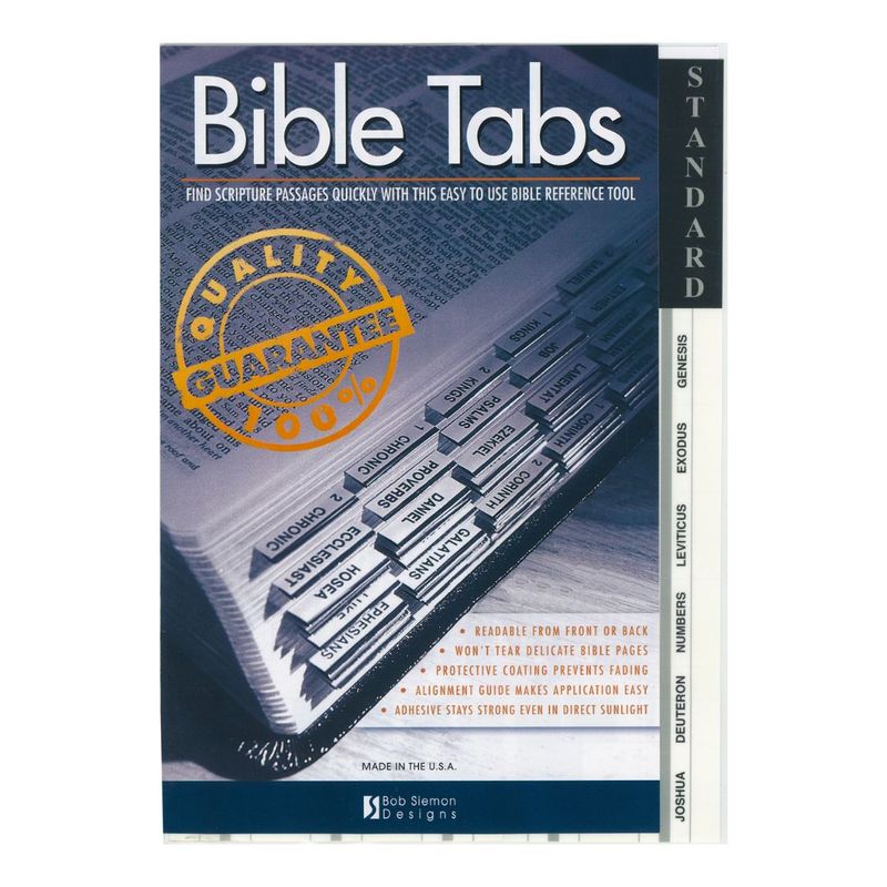 Bible Indexing Tabs Silver Edged 510-374-0079