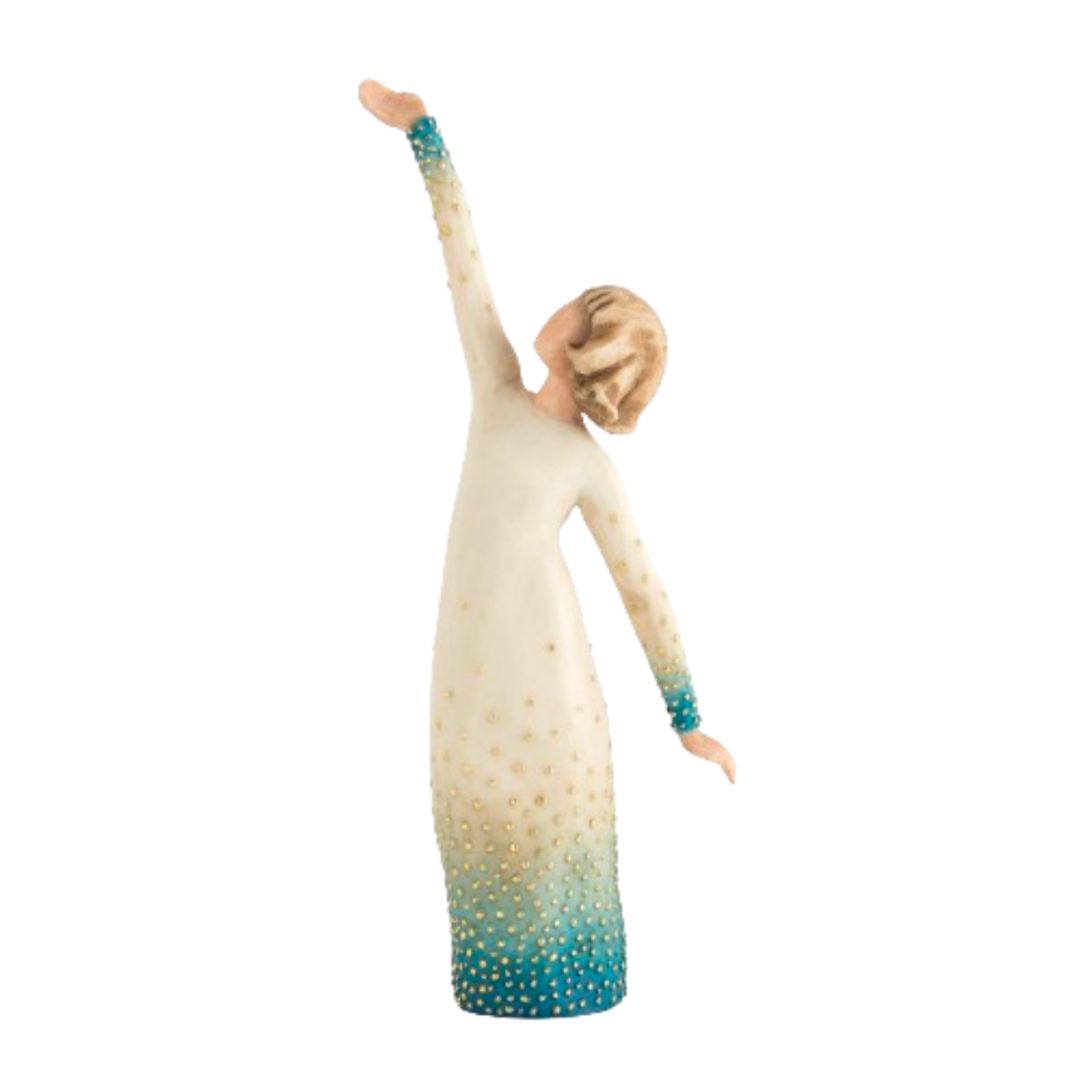 Wlllow Tree Shine Figurine, 8 Willow Tree Figurine Shine by Susan Lordi 8" h 27367 with sentiment:You have a radiant inner light.