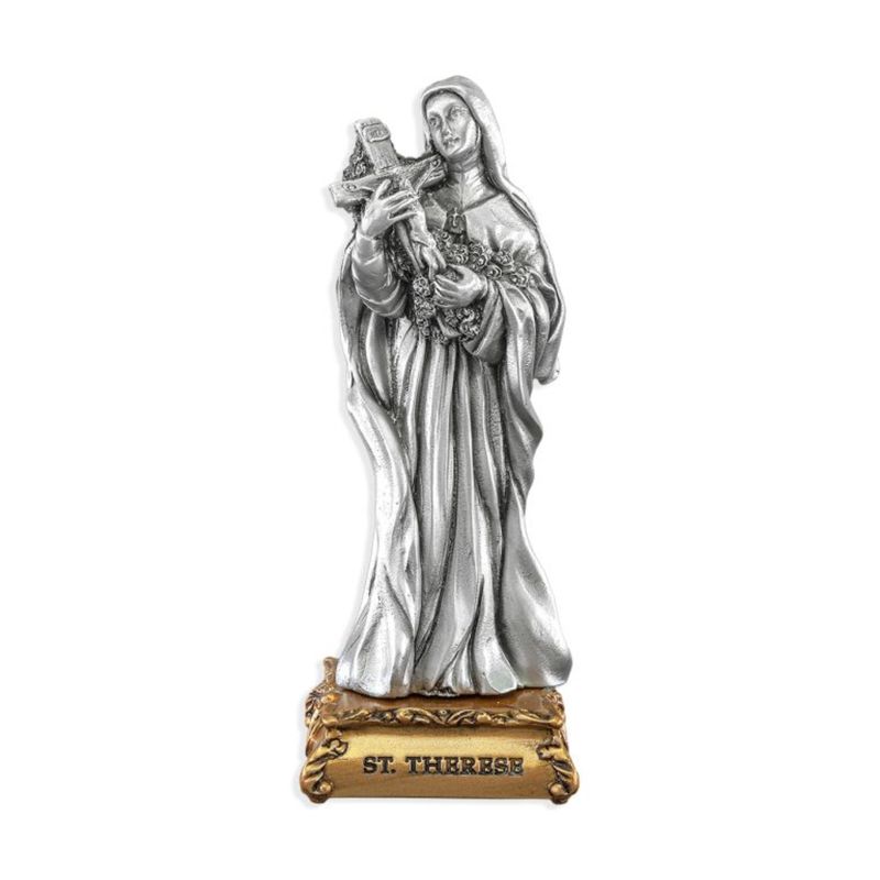 Pewter Statue 4.5 Inch St. Therese of LisIeux 12-1799-340