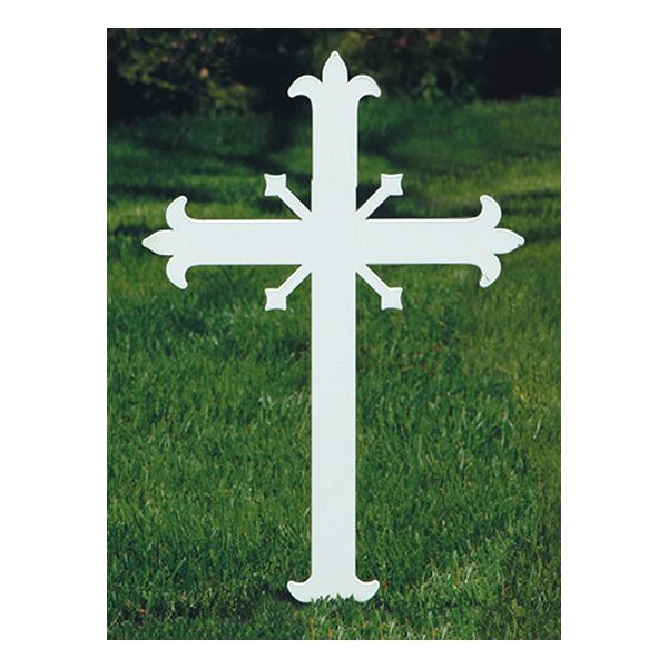 K Brand Memorial Cross Fleur-De-Lis-K4057
