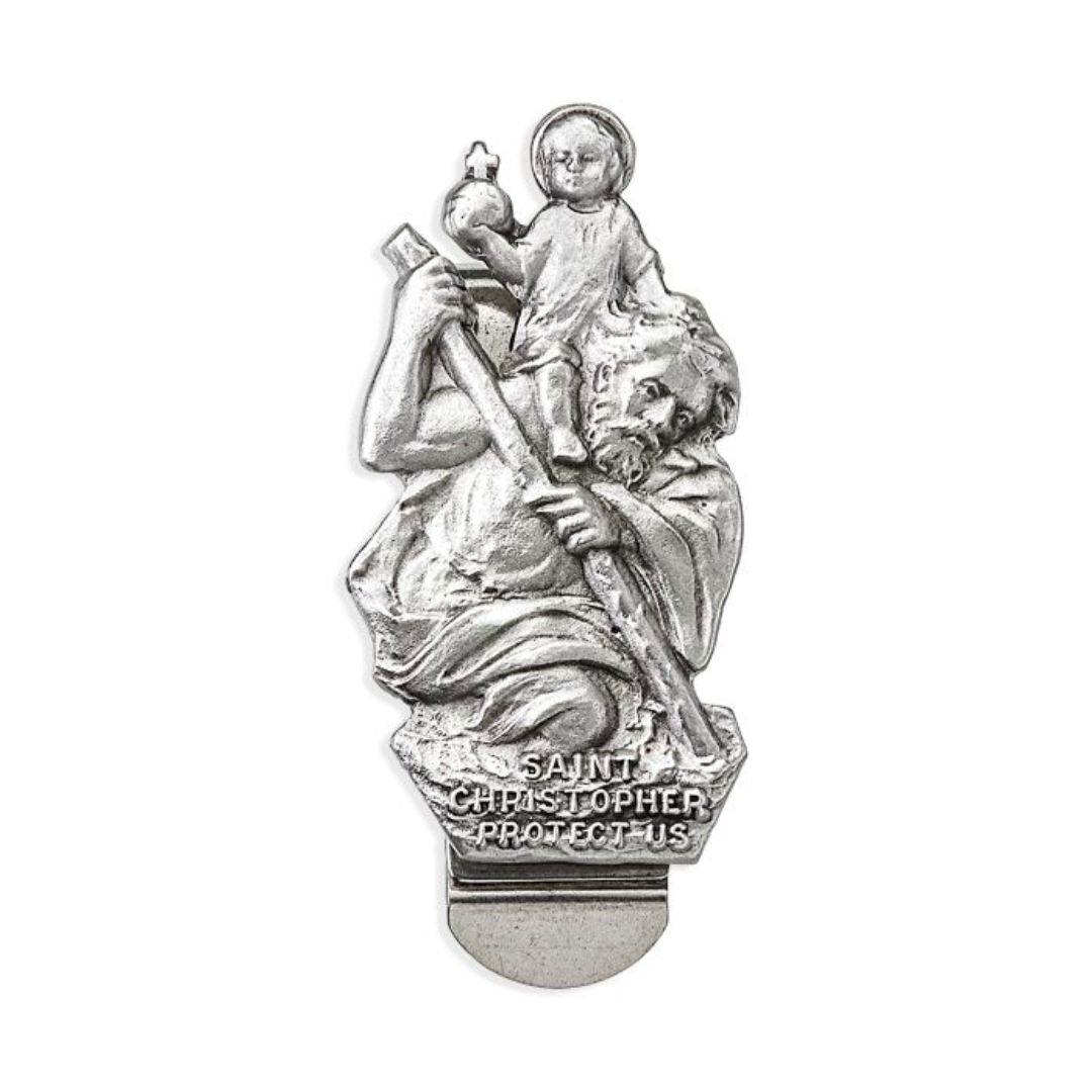 St. Christopher and Child Jesus Visor Clip 1" x 1.5"  12-V5014 St Christopher and Child Jesus 1x1.5…