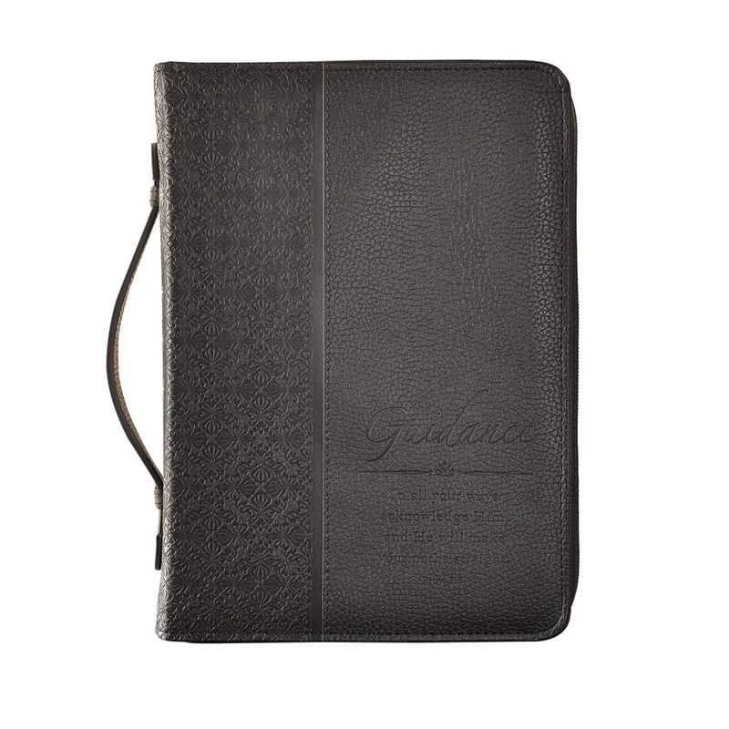 Guidance (Black/Faux Leather) Bible Cover