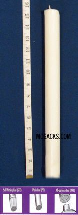 Long-Burning 51% Beeswax Altar Candle Long 4's PE, 25/32" x 15 3/8"