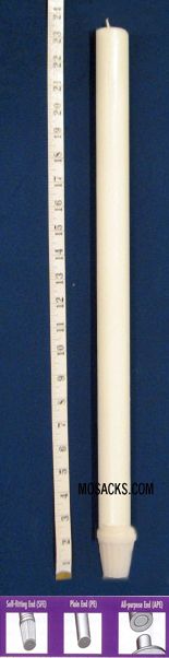 Long-Burning 51% Beeswax Altar Candle Long 2's SFE, 7/8" x 23 1/4"
