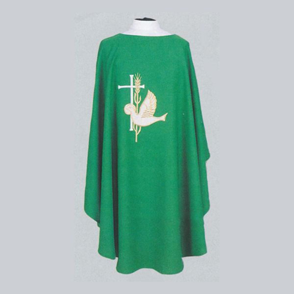 Beau Veste Dove Wheat Cross Chasuble-851