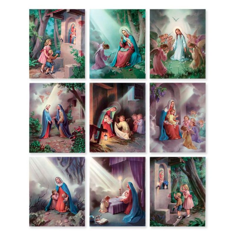 The Hail Mary Full Color Lithograph Poster Set for Classroom or Home Use 1472