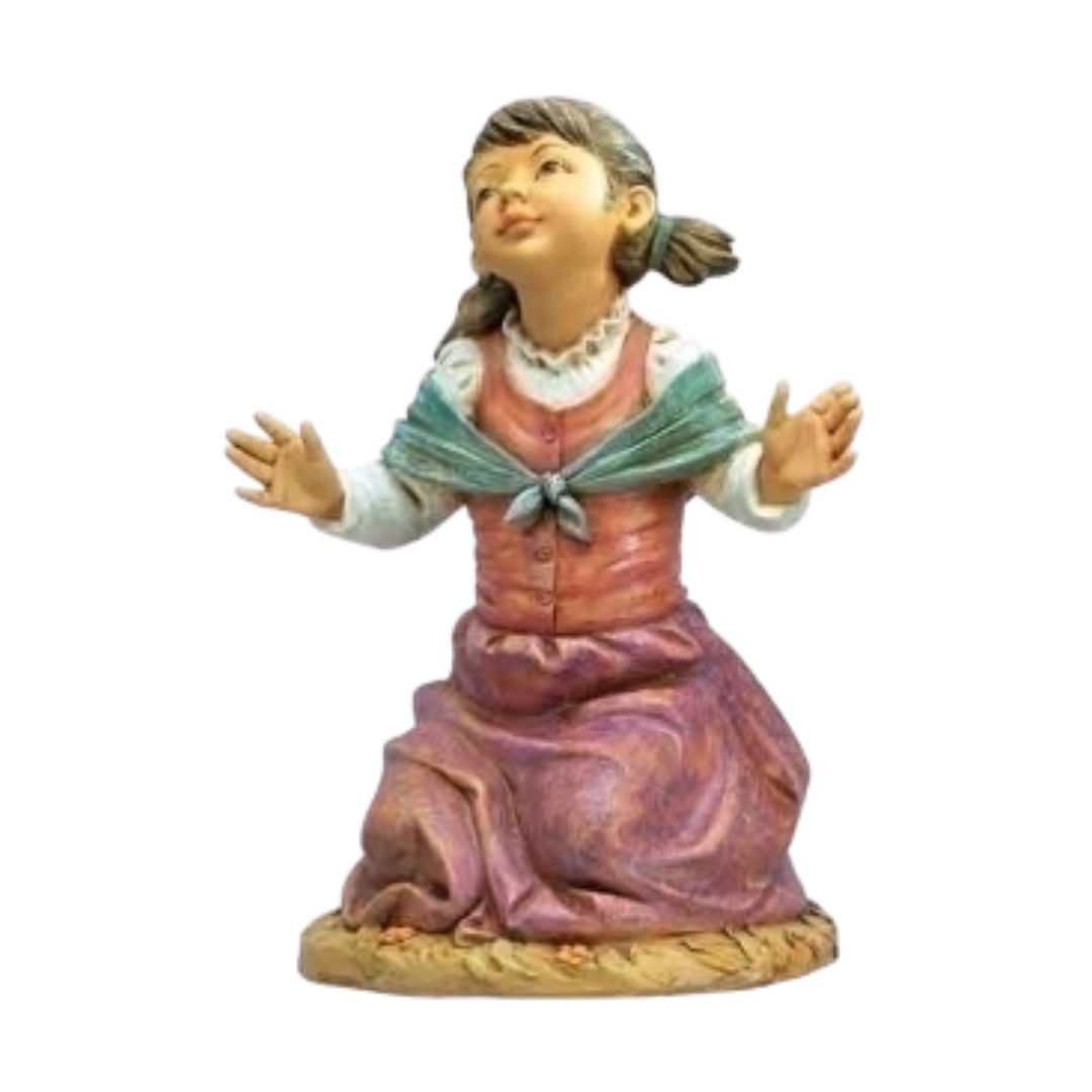 Fontanini 50" Masterpiece Nativity Collection Beth Kneeling Girl #52349
