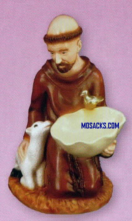 Kneeling St Francis of Assisi Birdfeeder 16 Inch-SA2411C outdoor Catholic Statue