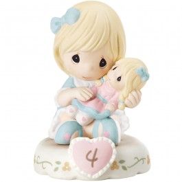 Precious Moments Growing In Grace Age 4 Blonde Girl Figurine -152010