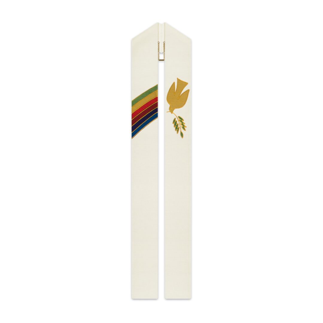 Slabbinck Dove & Rainbow Overlay Stole Slabbinck Dove & Rainbow Overlay Stole #50-3803
