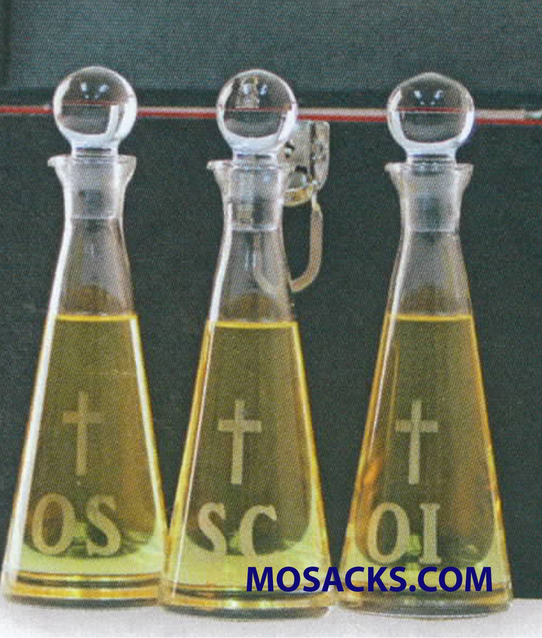 K Brand Ambry Set Imported Crystal 9 Inch 6 oz capacity-K73 K Brand Ambry Set Imported Crystal 9 Inch 6 oz capacity-K73
