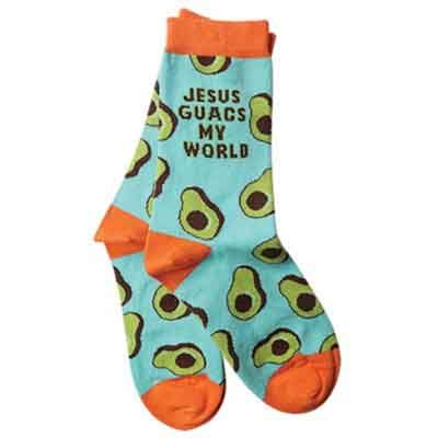 Jesus Guacs My World Socks Jesus Guacs My World Socks-SOX3541