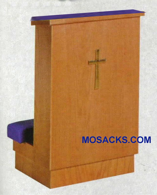 Prie Dieu Kneeler w/ shelf 22" w x 18" d x 34" h 40-8012.  This Prie Dieu Kneeler is available in v…