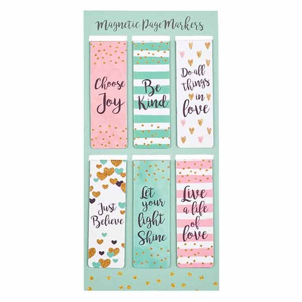 Sparkle Magnetic Bookmark Set - MGB048