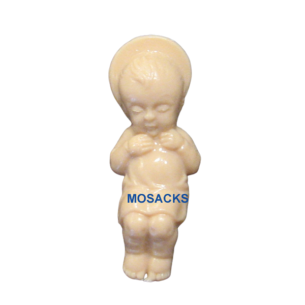 plastic Baby Jesus for Preparing the Manger for Baby Jesus - Tan Plastic Baby Jesus for King Cake-B…