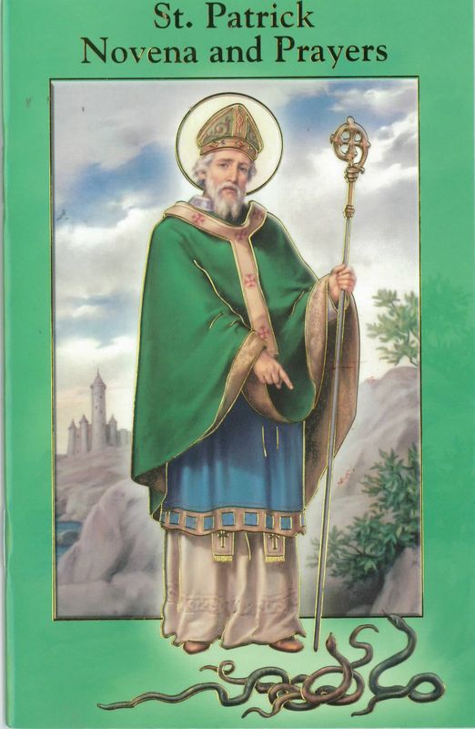 St. Patrick Novena and Prayers Book 12-2432-640  is 3.75" x 5-7/8" and 24 pages beautifully illustr…