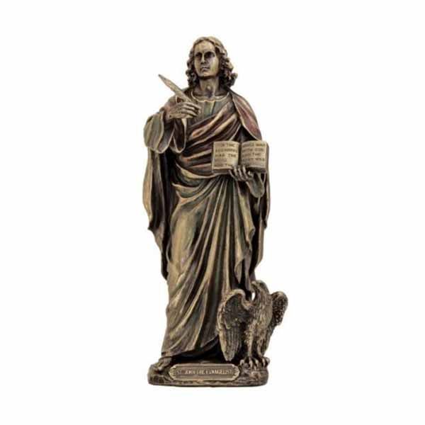 St. John 8 Veronese Bronze Statue SR76174 Saint John Veronese Bronze Statue 8" SR76174