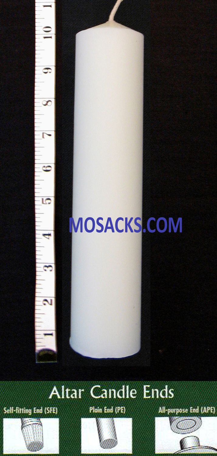 Long-Burning 51% Beeswax Altar Candle 3" x 10" APE