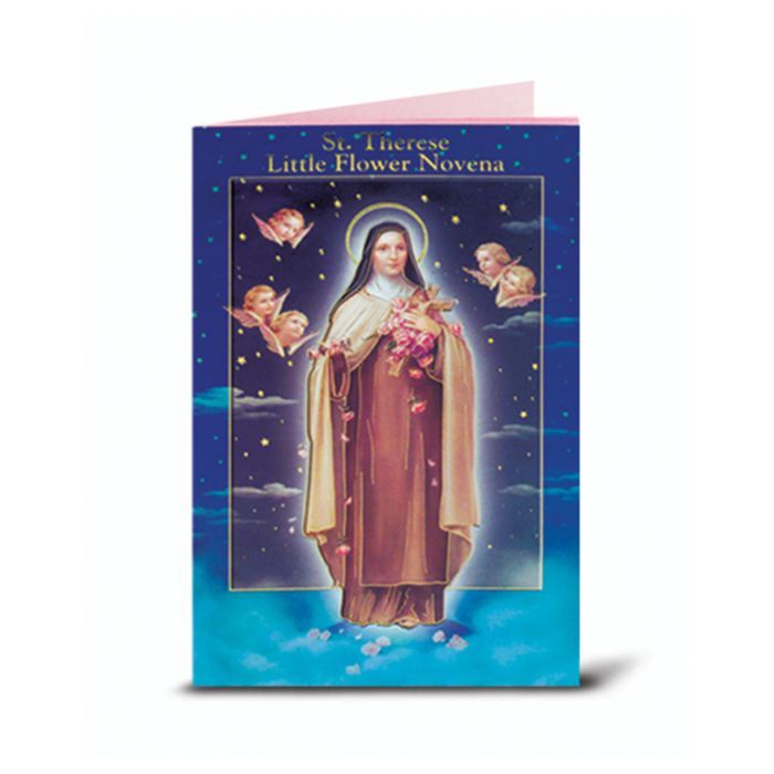 St. Therese Novena and Prayers Book 12-2432-341 is 3.75" x 5-7/8" and 24 pages beautifully illustra…