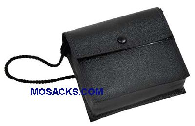 Genuine Leather Hospital Burse fully-lined with neck cord holds 3.5x1.5 pyx-K3085