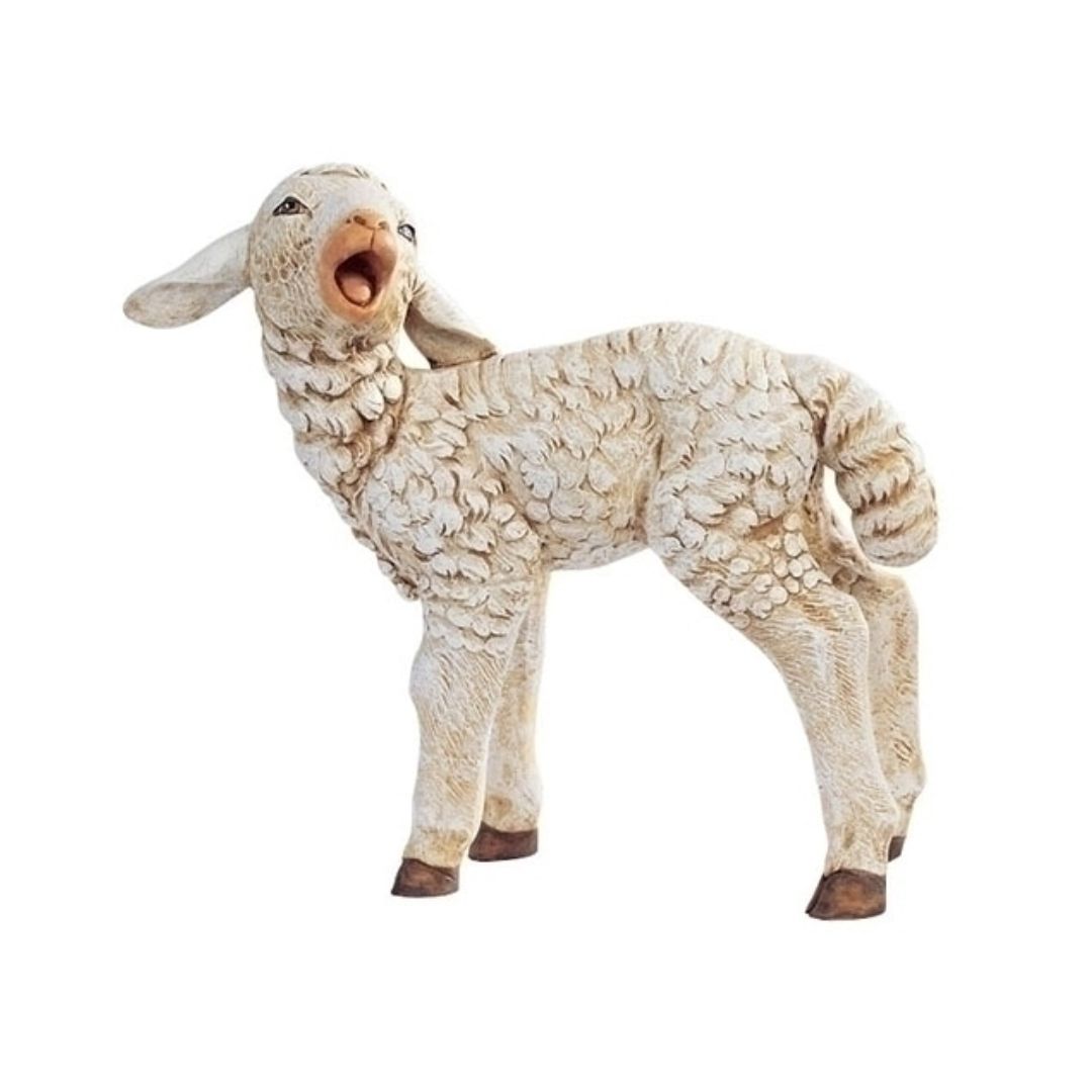 Fontanini 50" Masterpiece Nativity Collection Standing Sheep Head Turned #52337