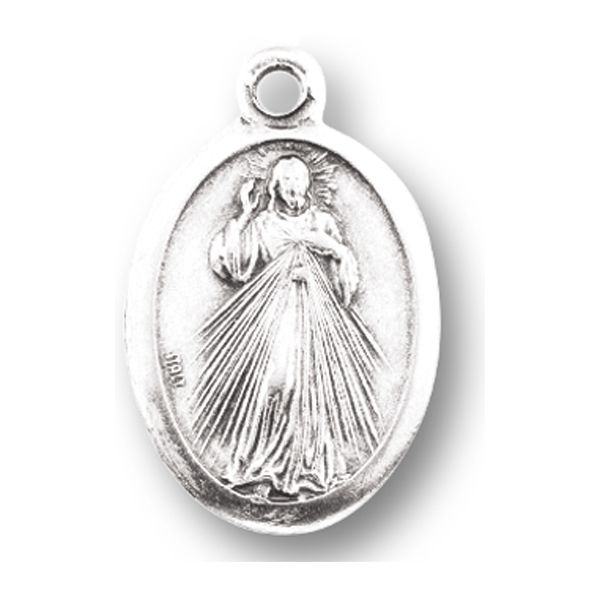 Divine Mercy Oxidized Oval Medal DMOM Divine Mercy Oxidized Oval Medal QUANTITY PRICES as low as .50