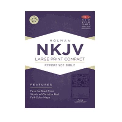Holman NKJV Large Print Compact Reference Bible (Purple) Holman Large Print Compact Reference Bible-NKJV Purple 9781433604720