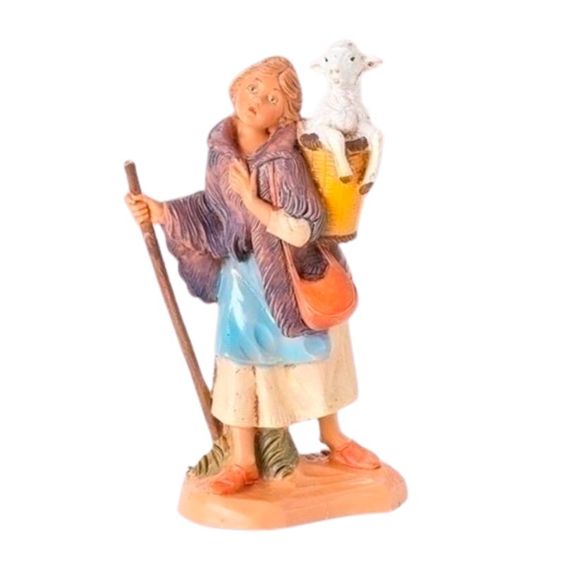Fontanini 5" Heirloom Nativity Miriam with Basket #72572