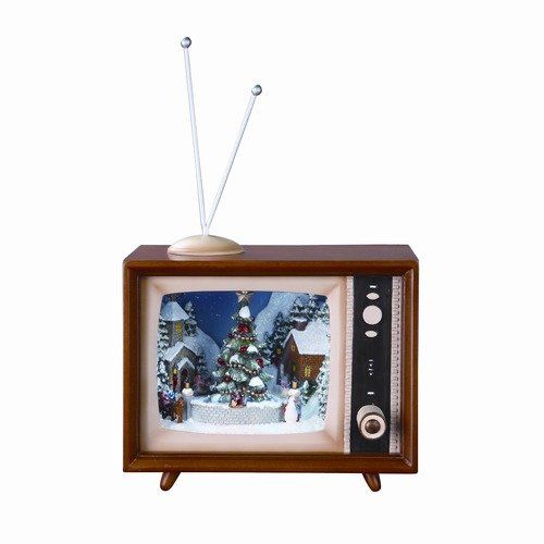 Roman Inc. Retro Lighted Musicals TV w/Sledders #36432