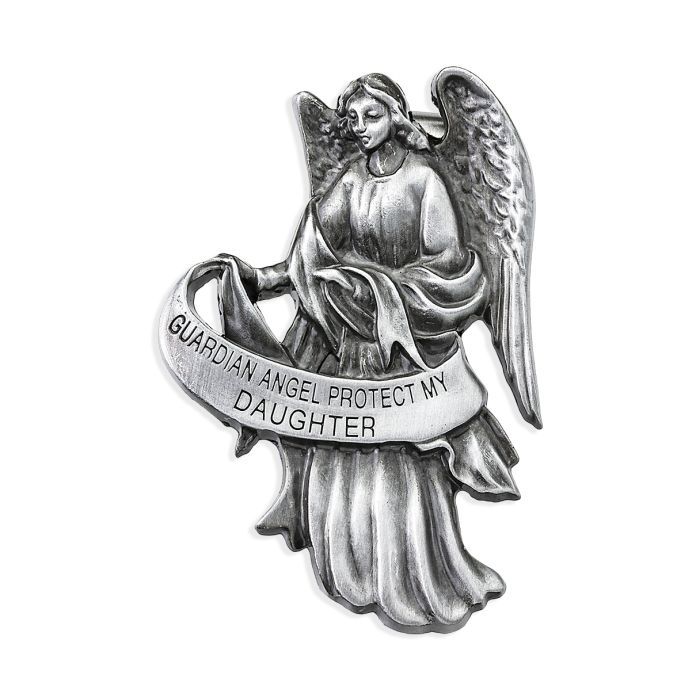 Guardian Angel Protect Daughter Visor Clip 2x2.5"  12-V5082 Guardian Angel Protect Daughter 2x2.5" …