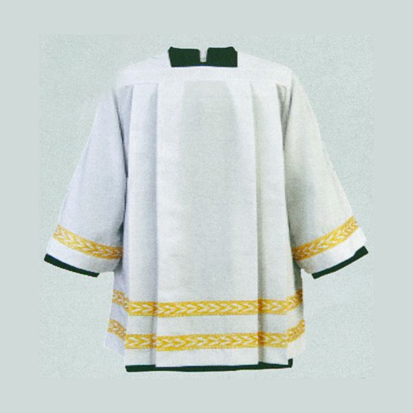 Beau Veste Surplice With 1 Inch Gold Embroidered Bands - 4341