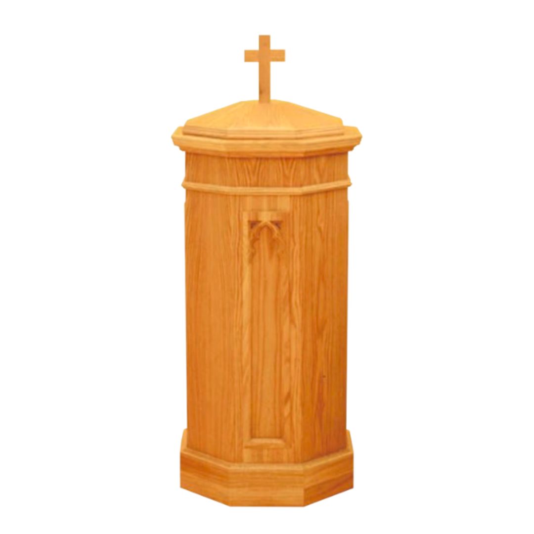 Baptismal Font w/basin 21" w x 21"d 40" h 40-1209