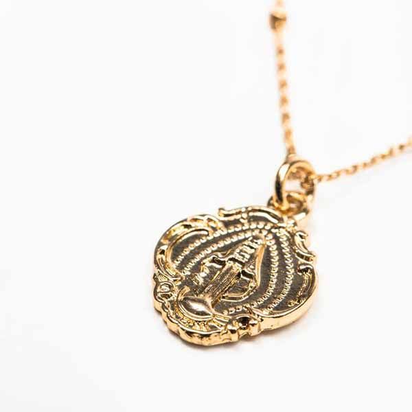 My Saint My Hero Miraculous Mary Petite Necklace-34005GD