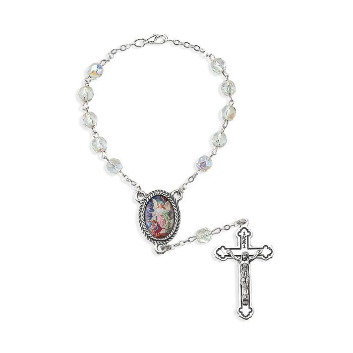 This Guardian Angel Auto Rosary will be convenient to use as a one decade rosary, and a reminder to…