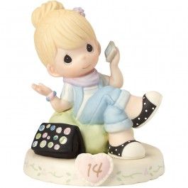 Precious Moments Growing In Grace Age 14 Blonde Girl Figurine -162013
