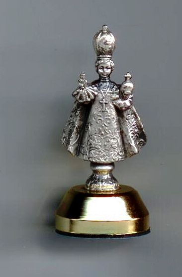 Infant Jesus of Prague magnetic or adhesive car statue