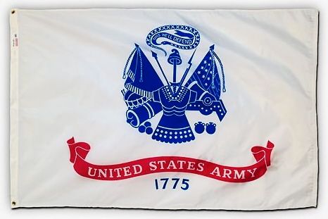 Army 3ft x 5ft Flags U. S. Military Printed 100% SpectraPro Polyester 3’ x 5’ U. S. Army Printed SpectraPro Flag by Valley Forge Flag