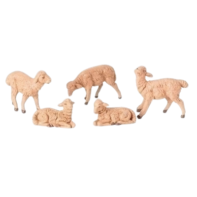 Fontanini 5 Inch Brown Sheep 5 Piece Set 52539
