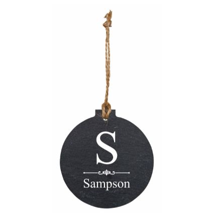 Slate Ornament (Personalized) - ZORN0304