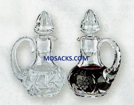 K Brand Crystal Cruets 2 ounce-K955 FREE SHIPPING