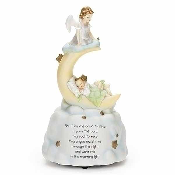 Sweet Dreams Musical Figurine 62123 "Sweet Dreams" Musical Figurine of baby asleep on the moon resting on the clouds with an ange…